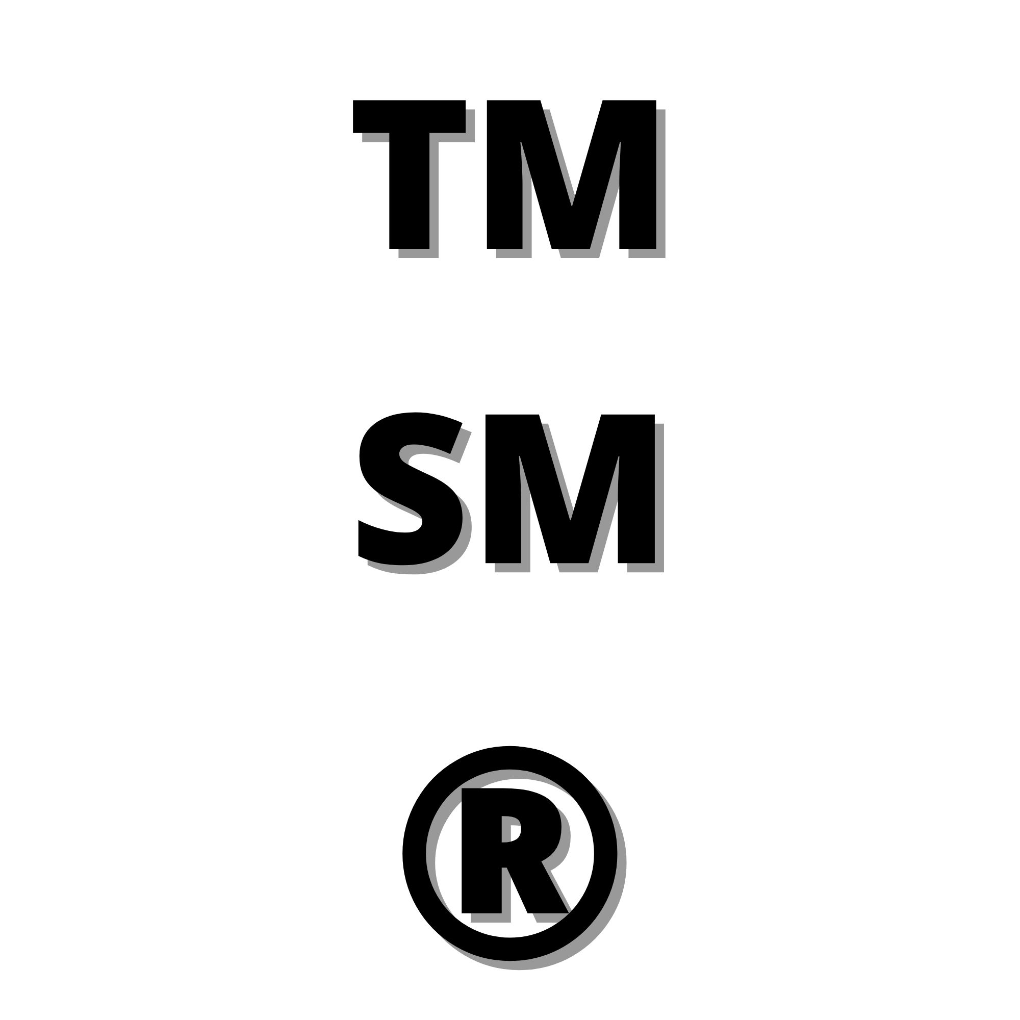 Registred deals trademark symbol